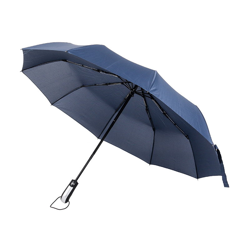 Creative 10-bone fully automatic umbrella advertising gift umbrella, reinforced all-weather business umbrella manufacturer Item Picture