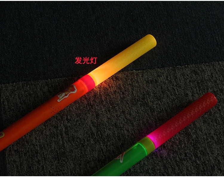 T Electric flash music golden hoop rod, Ruyi golden light rod, flash rod, luminous toys, street stall wholesale supply Specification drawing