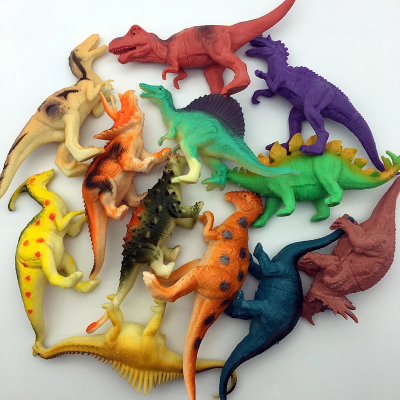Factory direct sales of 24 types of simulation dinosaur models, children's toys, static plastic models, Tyrannosaurus rex home decorations, h details Picture