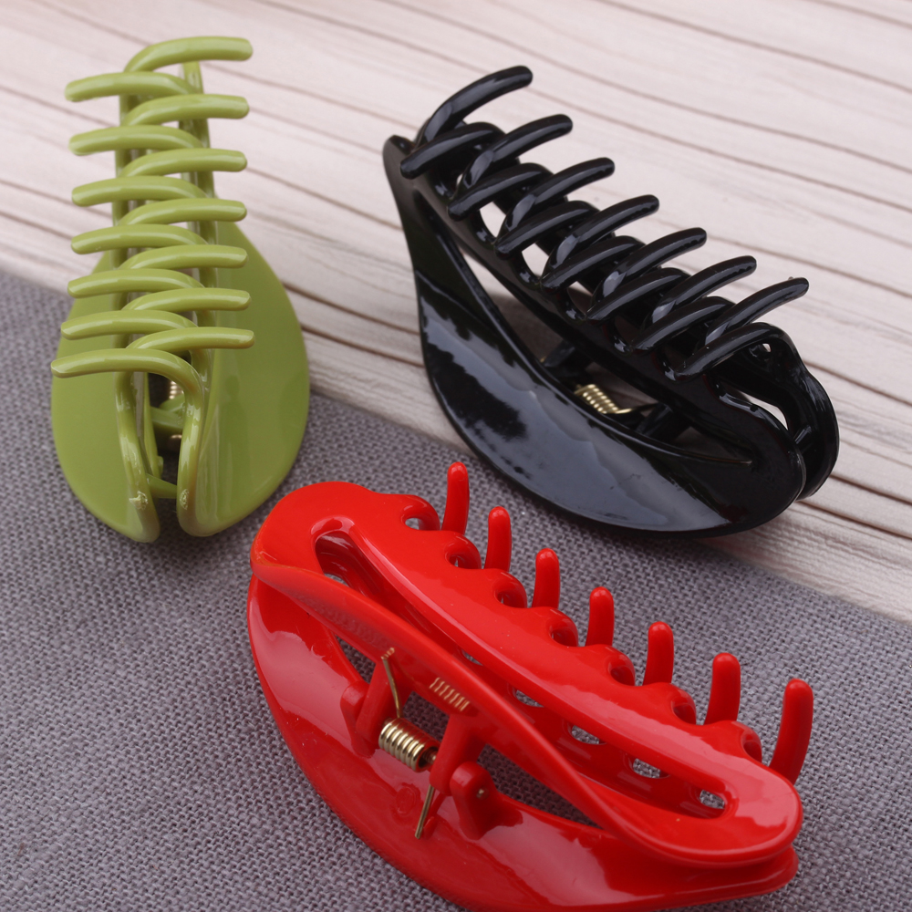 2-yuan store accessories: Durable shower grabbers, simple hair clips, ponytail clips, hair grabbers, beef tendon resin grabbers, and hair clips details Picture