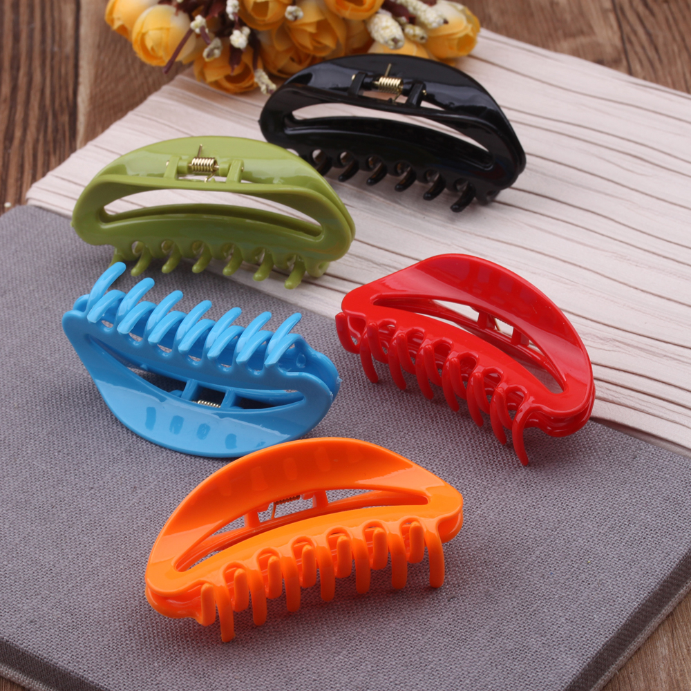 2-yuan store accessories: Durable shower grabbers, simple hair clips, ponytail clips, hair grabbers, beef tendon resin grabbers, and hair clips Specification image