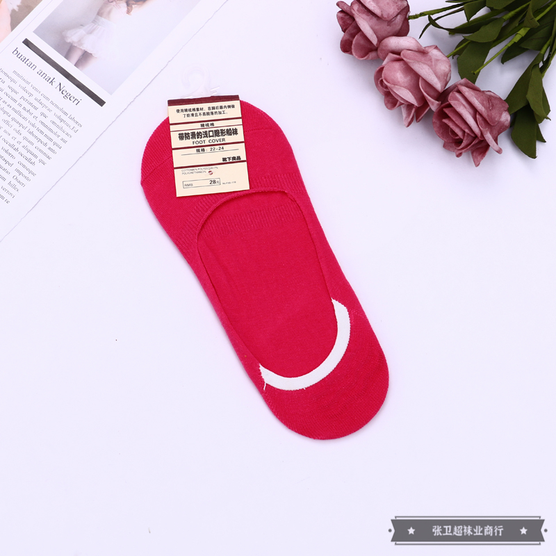 Factory direct sales of multi-color matching anti-slip boat socks, summer thin invisible shallow socks that won't fall off and ins style socks details Picture