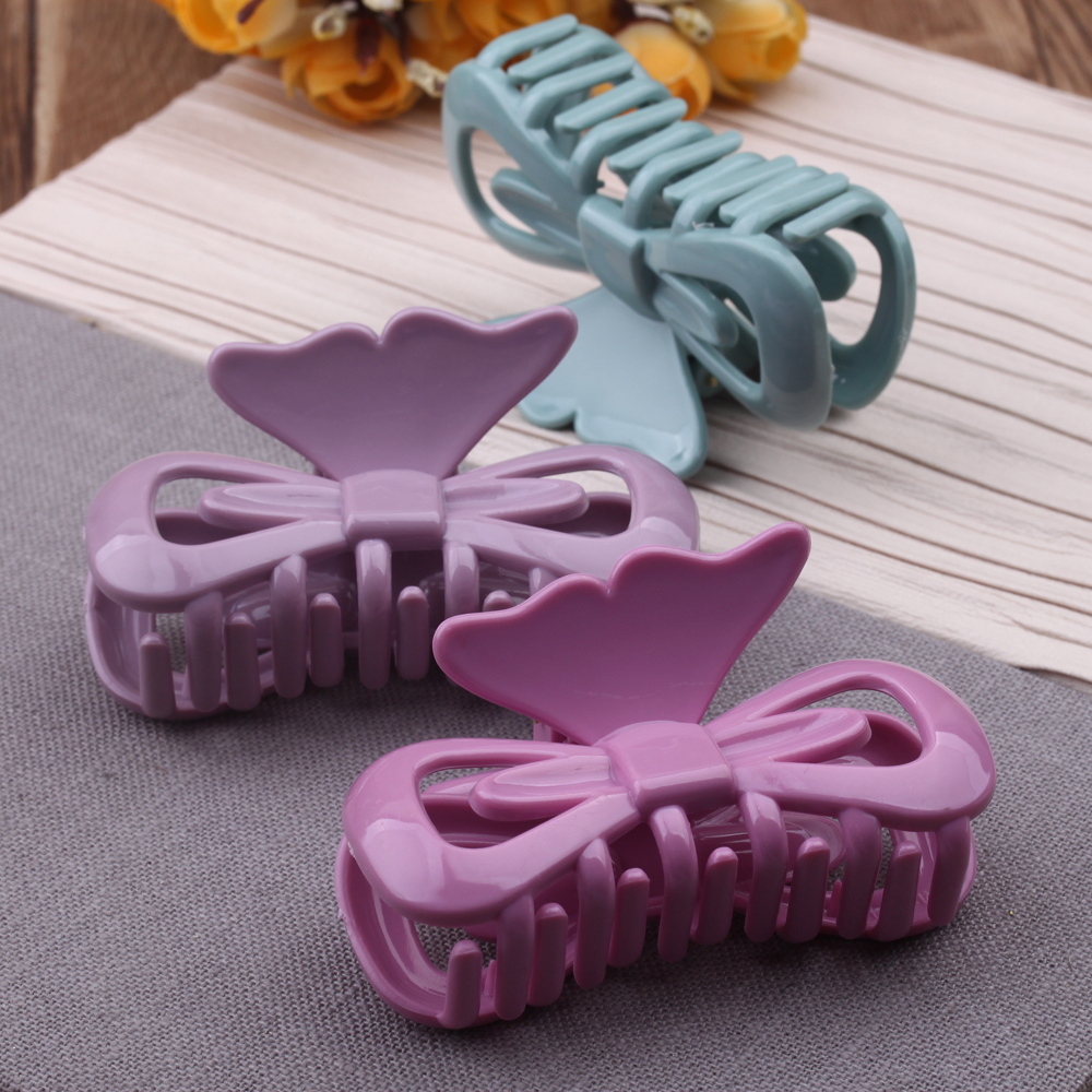 2-yuan store accessories, such as a women's bun, large bath bun, simple acrylic hair clip at the back of the head details Picture