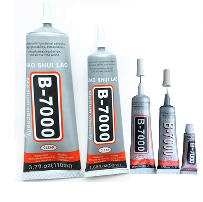 187 B-7000自带针头牙膏胶手机维修diy饰品粘钻配件批发 3ml赠品小胶