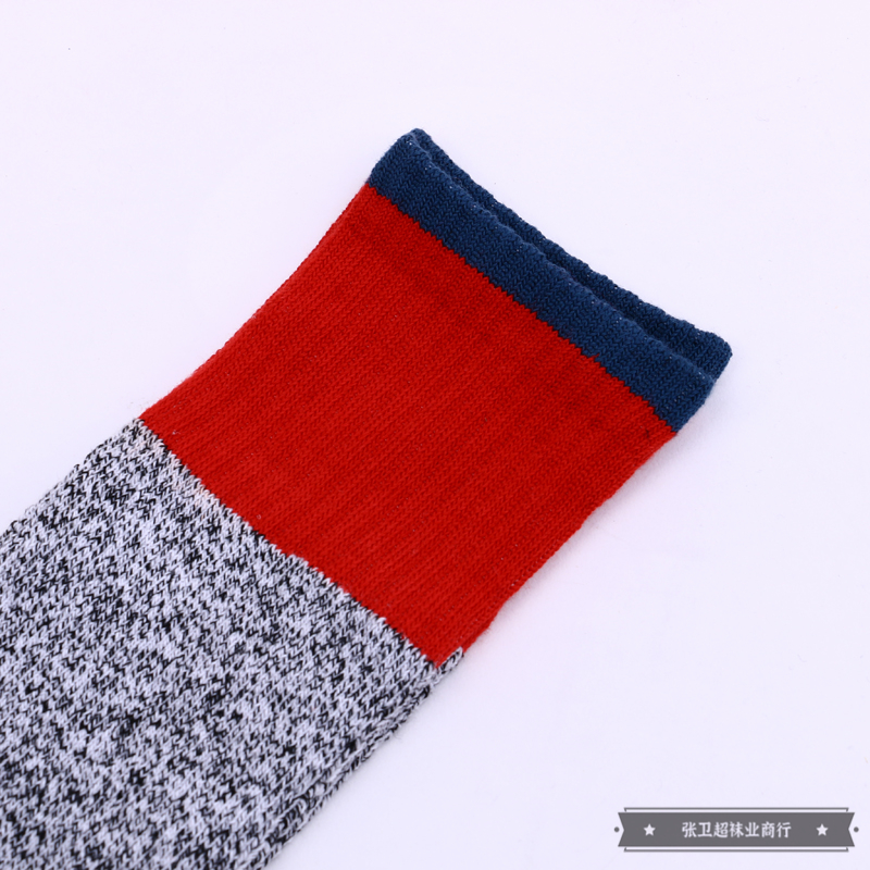 New men's fashion casual cotton socks for autumn and winter 2021, classic color matching, deodorizing, sweat-absorbing and breathable long socks Specification image
