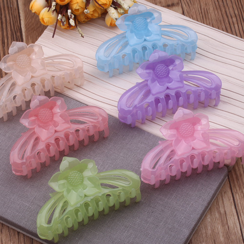 2 yuan tienda accesorios baño grip grande grande tamaño medio simple resistente a la caída clip superior clip plástico coreano grip pelo accesorios