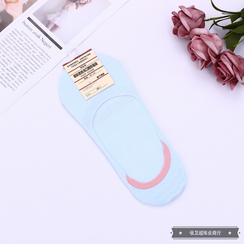 Factory direct sales of multi-color matching anti-slip boat socks, summer thin invisible shallow socks that won't fall off and ins style socks Item Picture