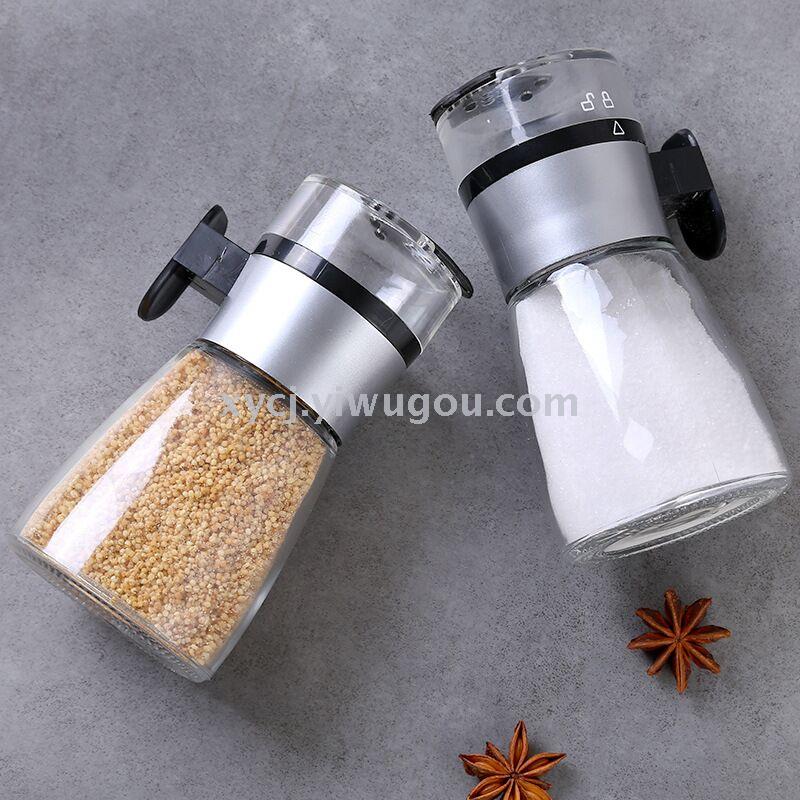 Press the salt measuring tank against the salt control bottle full figure