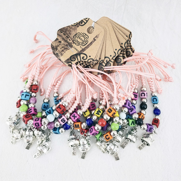 A1343 imitation silver accessories, braided rope bracelets, jewelry, 2-yuan store, 2-yuan store wholesale supply, street stall, night market details Picture