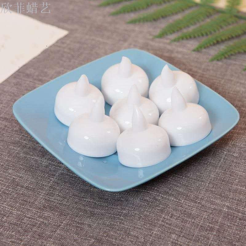 New floating electronic candle induction waterproof LED small tea wax wedding festival bar decoration craft candles