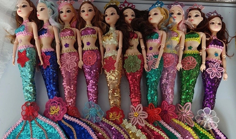 Luminous Mermaid 30 cm Educational toy, Mermaid doll, girl Playing house, street stall bestseller bjd Item Picture