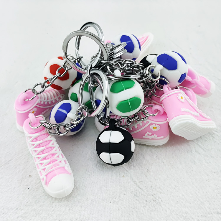 A1325 mixed imitation shoes, keychains, creative key chains, bags, pendants, street stalls, 2-yuan store accessories wholesale details Picture