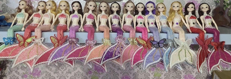 Luminous Mermaid 30 cm Educational toy, Mermaid doll, girl Playing house, street stall bestseller bjd Specification drawing