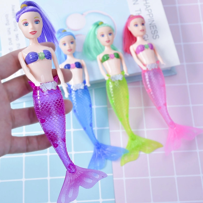Luminous mermaid girl baby doll gift, simulated mermaid princess doll swimsuit tail children's toy Specification drawing