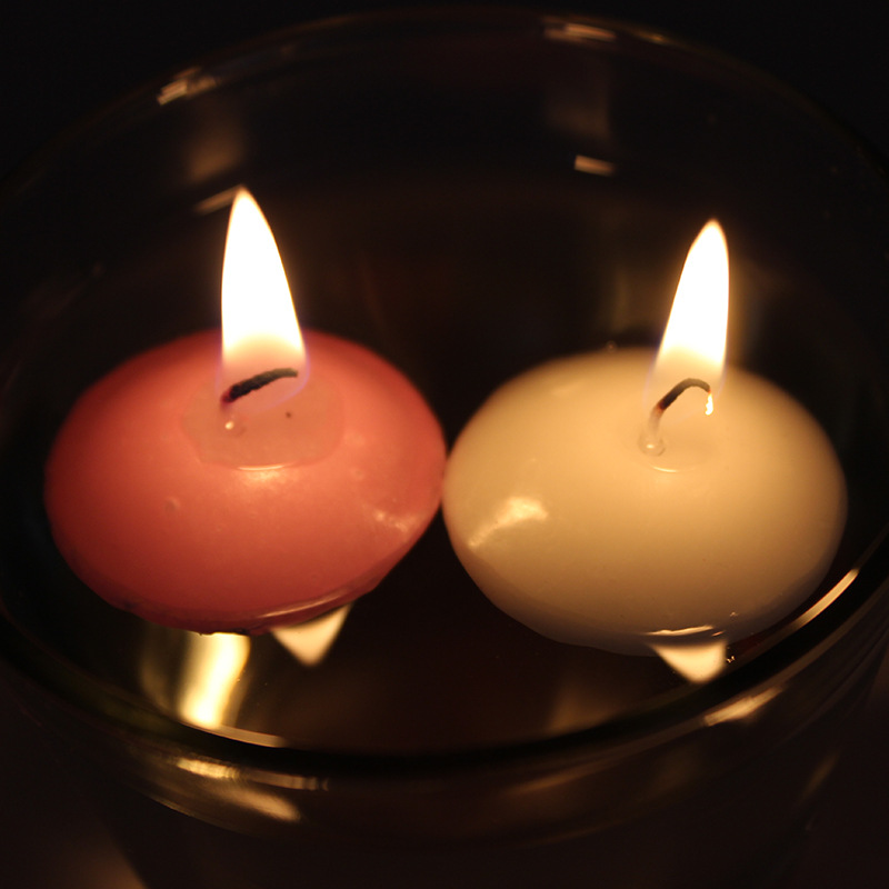 Floating wax wholesale smokeless romantic floating wax candle floating candle hotel romantic candle manufacturers direct sales