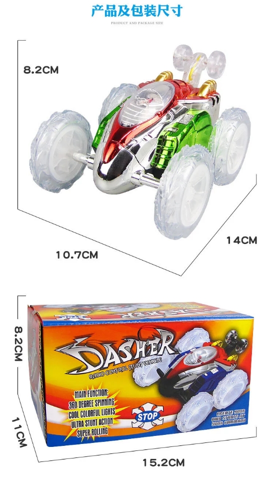The new electric special effect remote-controlled four-way dump truck is selling well at night market stalls and wholesale children's educational toys h Item Picture