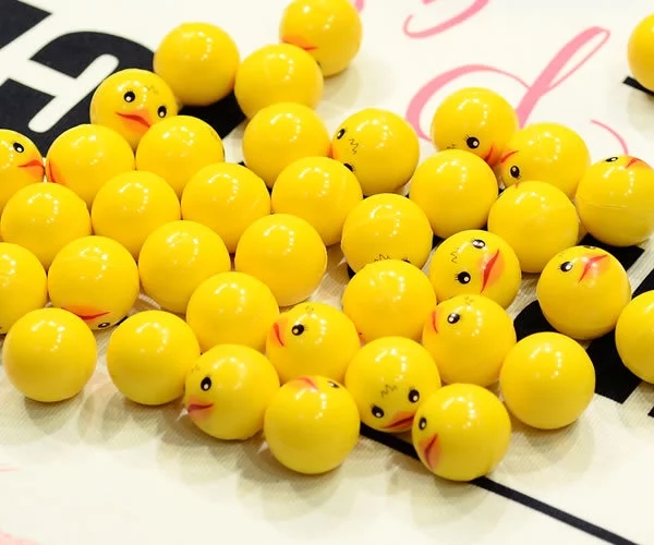 32mm solid elastic ball Little yellow duck, new one-yuan game gacha machine, gacha toy watermelon jumping ball h Application Scenario