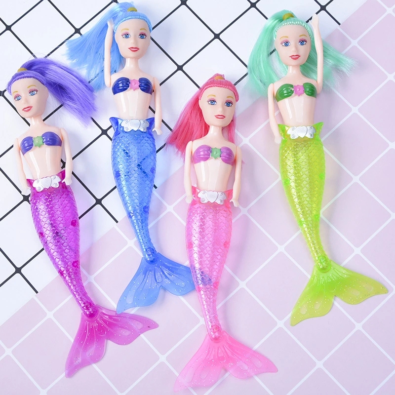 Luminous mermaid girl baby doll gift, simulated mermaid princess doll swimsuit tail children's toy Application Scenario