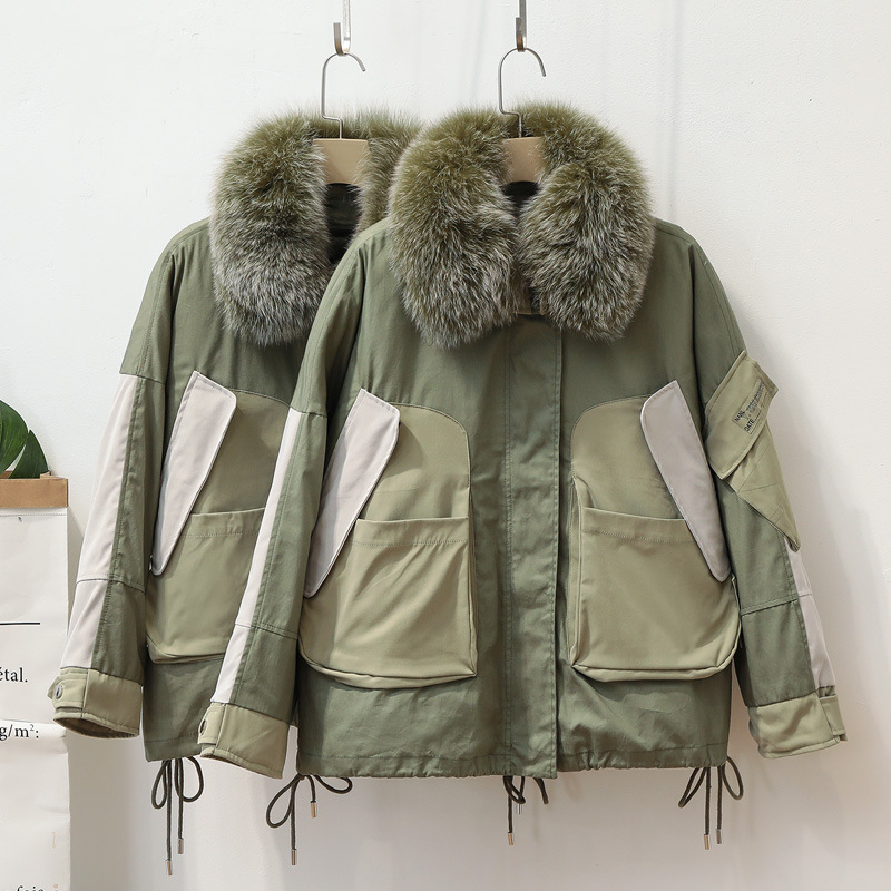 The 2019 new version of the fox fur collar down jacket for petite women with a detachable inner liner is a bestseller