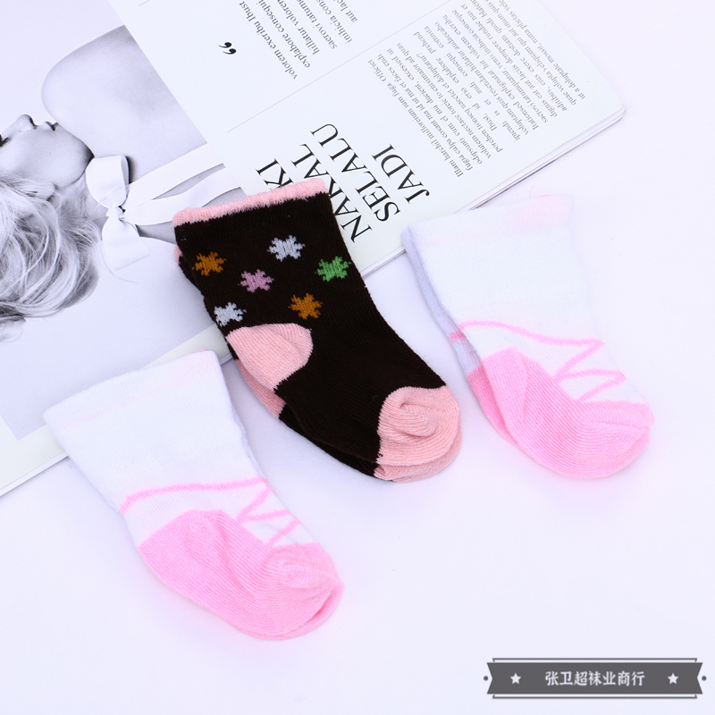 New Yiwu quality goods street stall New fashionable and simple baby socks, warm children's socks, fully brushed children's socks, baby socks details Picture