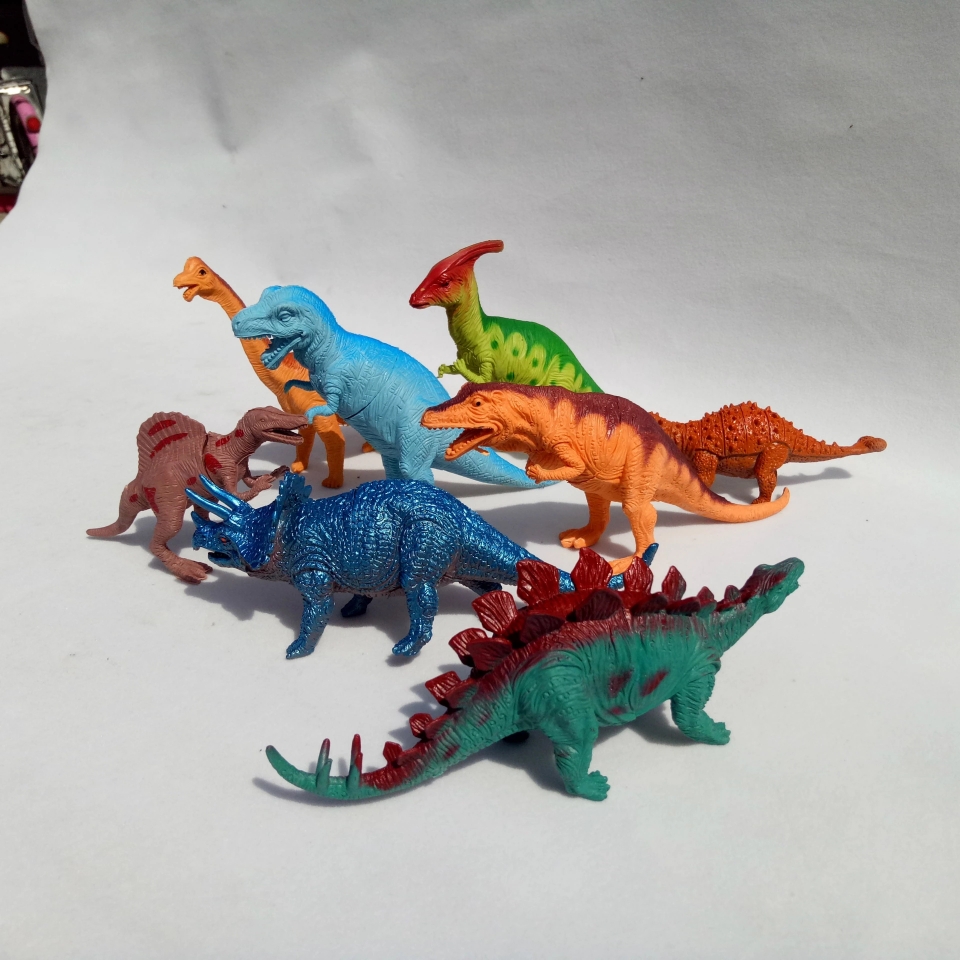 Taobao's new best-selling plastic dinosaur simulation rubber dinosaur toys, dinosaur models in bags, factory direct sales ht details Picture