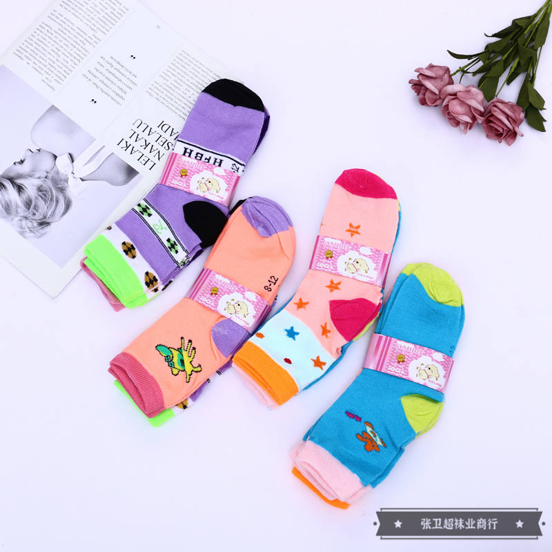 Factory direct sales: 0-8 years old infants and children's multi-color mid-calf cotton socks for both boys and girls, comfortable and breathable