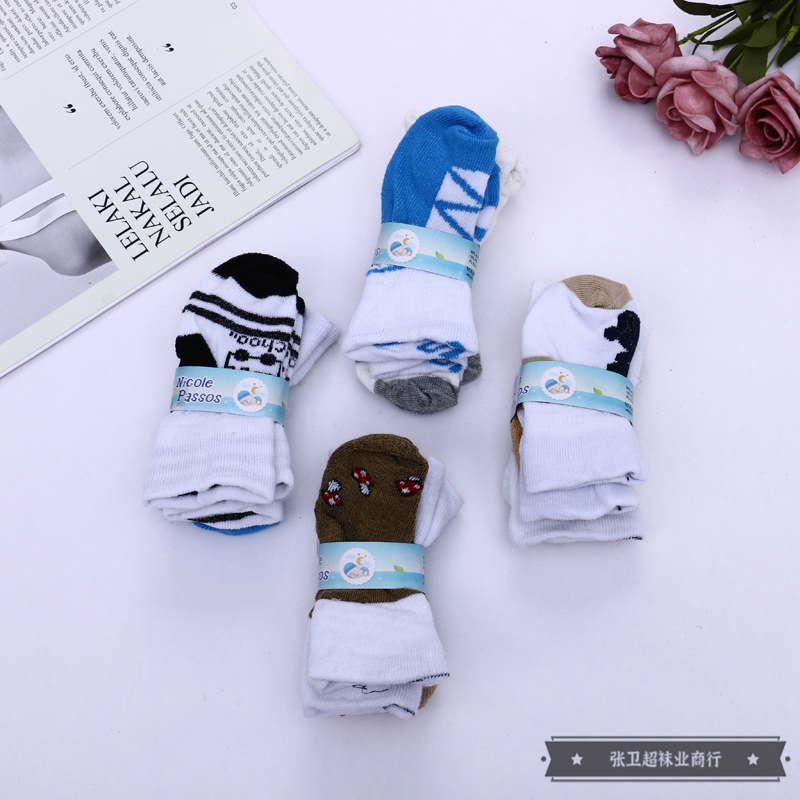Comfortable and breathable mid-calf cotton socks for infants and children in multiple colors, suitable for both boys and girls, available from Zhang Weichao details Picture