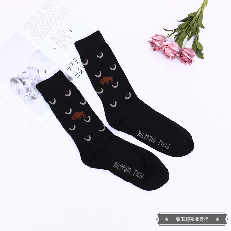 Mixed-color packaging men's dark-toned long cotton socks are suitable for both business and casual occasions. Factory direct sales Specification image