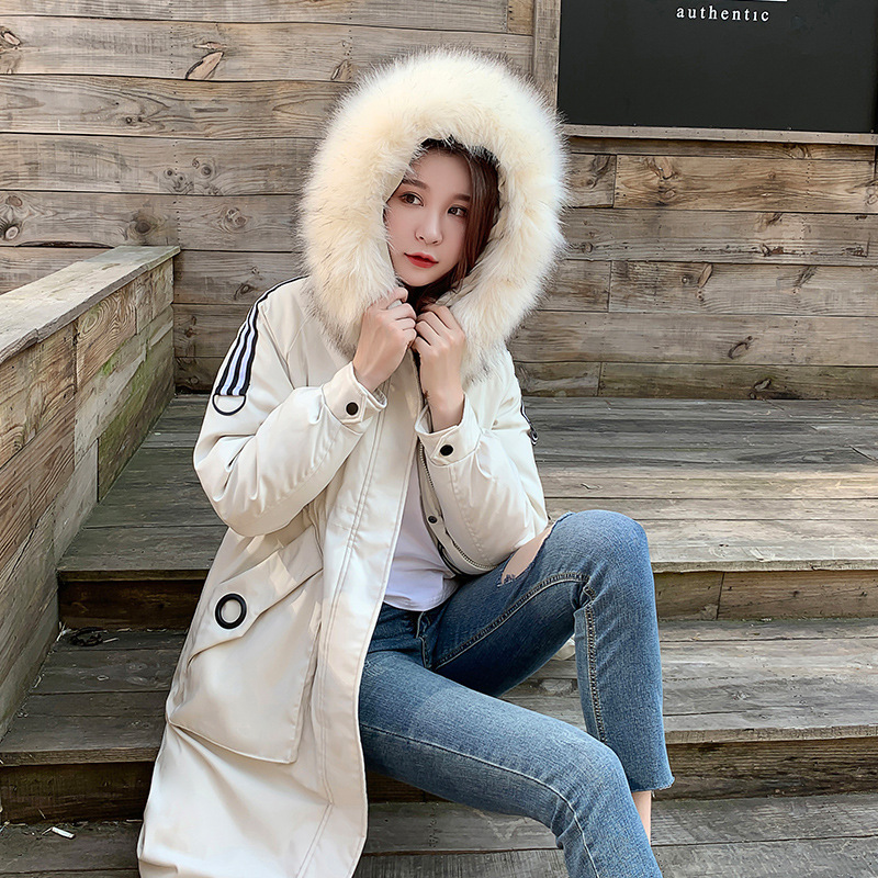 Pai Overcame cotton-padded women's mid-length, Dongdaemun Korean version loose 2019 winter new down cotton-padded jacket thickened coat