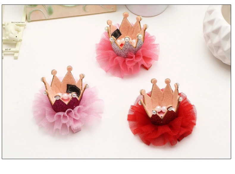 Children's hair accessories, princess crown headwear, Korean girls' hair clips, little girls' hair clips, side clips, two-yuan store supply wholesale details Picture