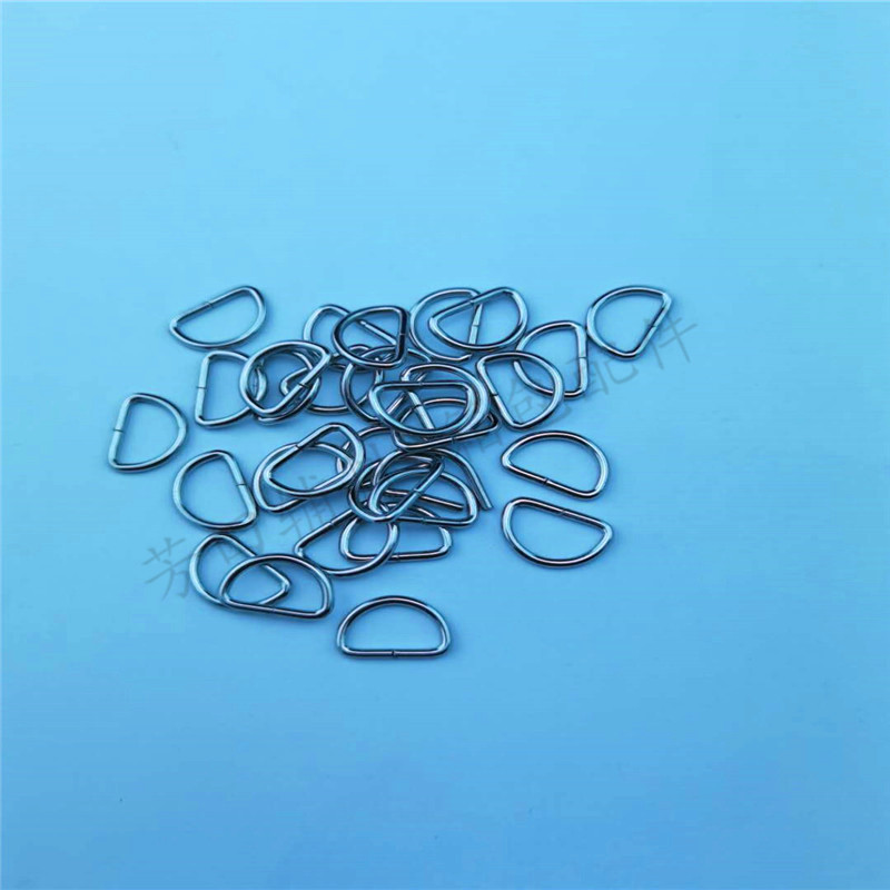 13 Inner diameter half-yuan white D-buckle semi-round buckle small decorative buckle Application Scenario