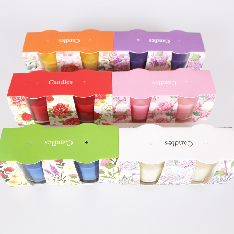 Fragrances candle glass wax one hair for home cup wax set of 2 customized fragrance