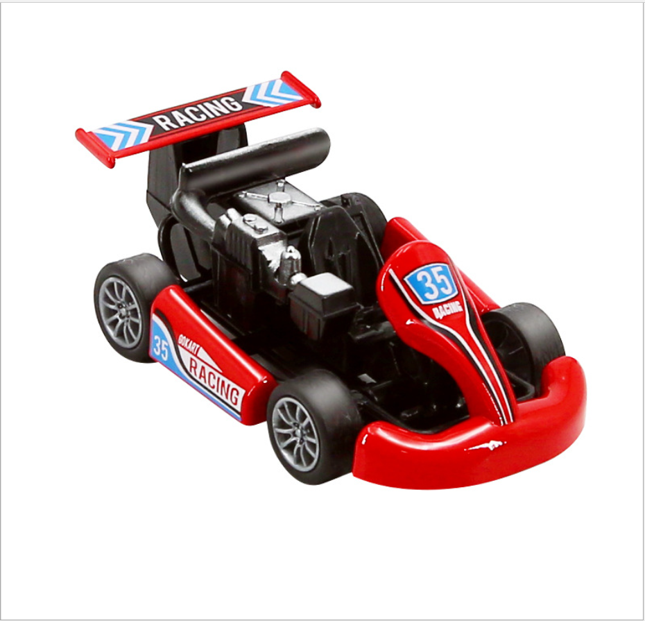 Simulation alloy rebound go-kart cartoon mini Rebound car toy set for boys, model, children's toy batch Application Scenario