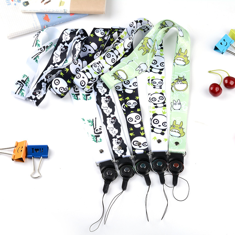 手机挂绳 吊牌挂绳 加宽版不勒脖长挂绳 印刷二合一卡挂带批发详情图3