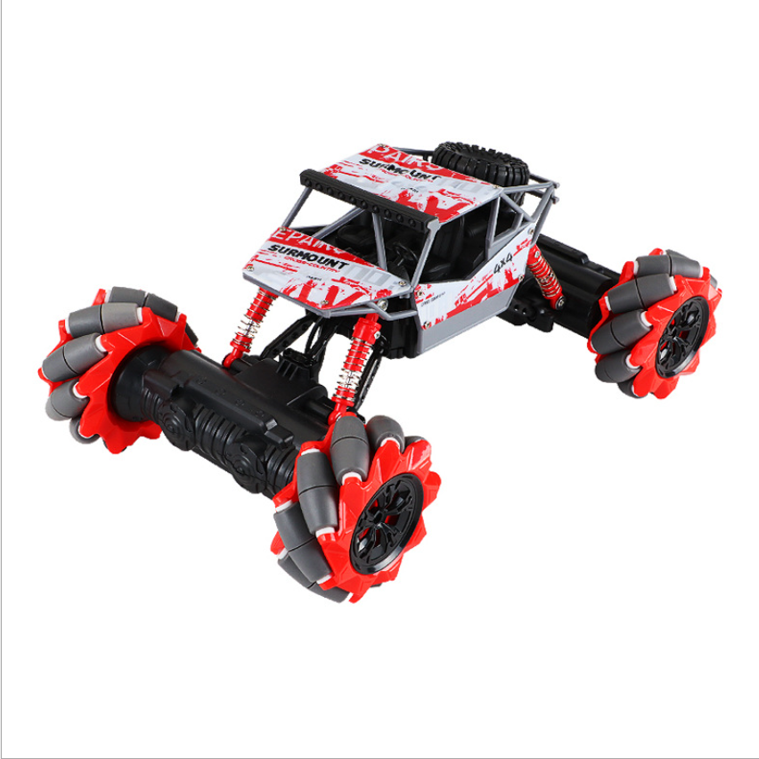 Children's toy remote control four-wheel drive 360 dance stunt car, side-twisting car with light drift climbing car 1:14 Item Picture