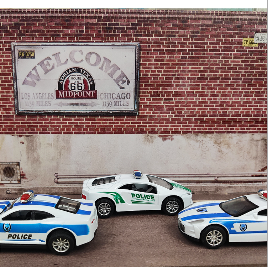 Wholesale of children's alloy rebound car set simulation cartoon mini model boys' educational sliding police car toys Specification drawing