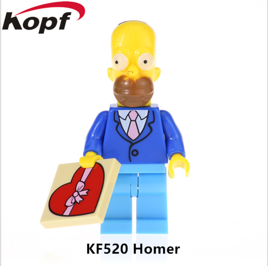 Kefeng Building Blocks KF6039 Simpsons Series MargeSimpson bagged for export Application Scenario