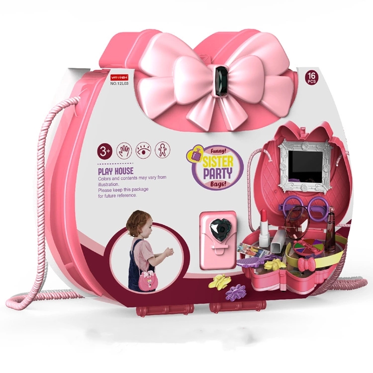 Cross-border children's simulated pretend play, kitchen tableware, makeup accessories, medical equipment, various series, single-shoulder bags, pretend play toys Specification drawing