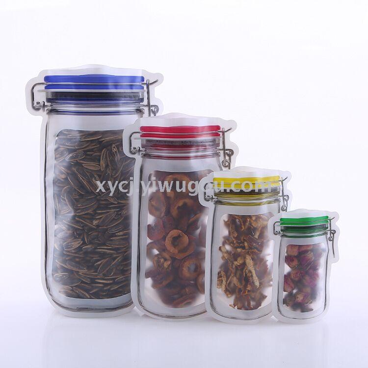 Mason bottle ziplock bag