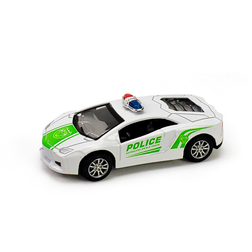 Wholesale of children's alloy rebound car set simulation cartoon mini model boys' educational sliding police car toys Item Picture