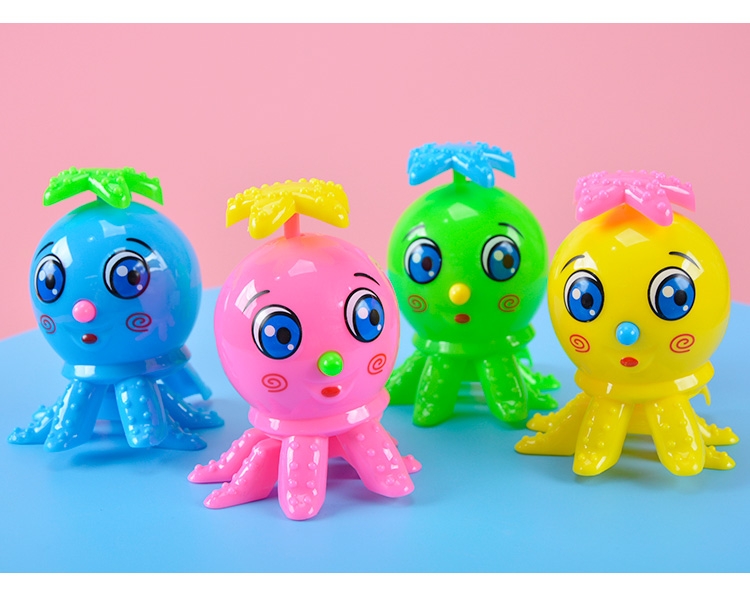 Creative children's toys and gifts are selling well at street stalls and night markets. They are novel, unique, cartoon, on-chain octopuses, and spring-wound small octopuses Application Scenario