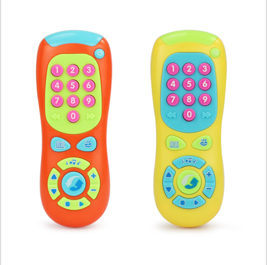 Infant and toddler fun remote control mobile phone, baby music toy 0123, early education and intelligence telephone for boys and girls aged 1, 2 Item Picture