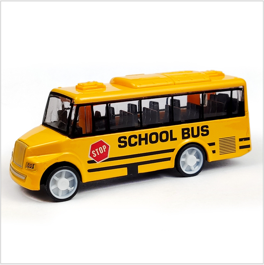 Children's simulated alloy rebound bus, city tour, rebound car toy set, street stall wholesale, inertial car Application Scenario