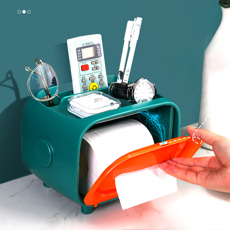 T3026 Douyin with the same multi-function tissue box desktop TV box puller box kitchen creative paper puller box