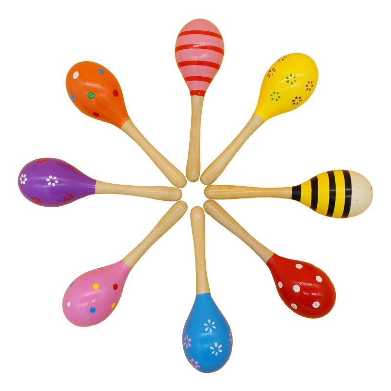 Kindergarten baby wooden sandhammer, infant and toddler early education music percussion toy sandball, children's orff instrument h Application Scenario