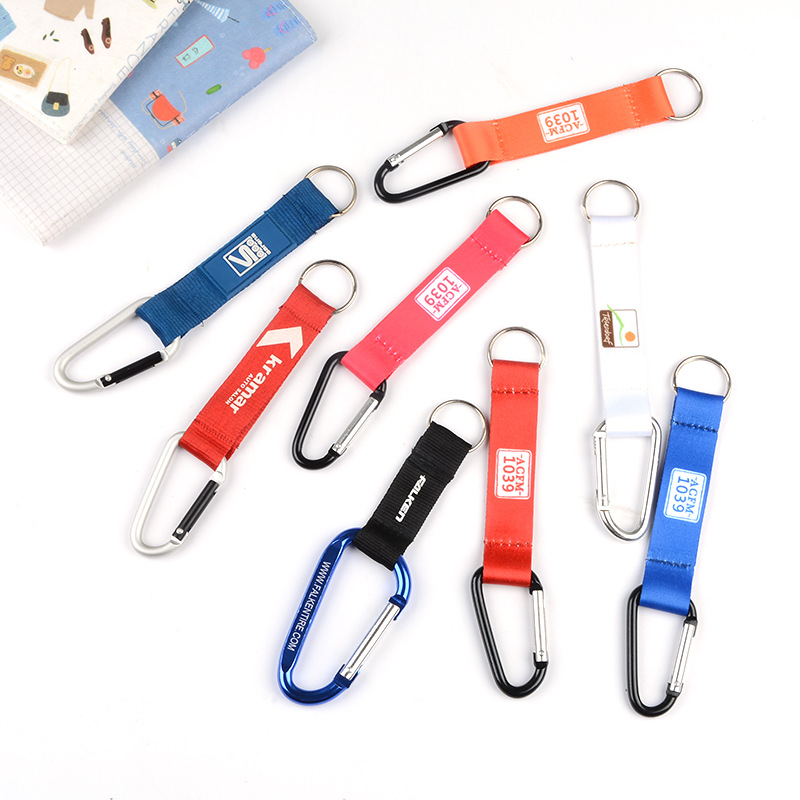 证件挂绳 热转印登山扣织带 厂牌挂绳织带 手机热转印挂绳