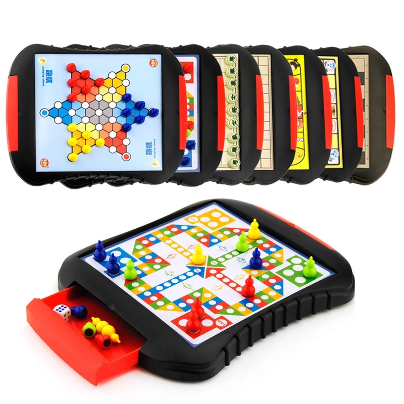 Children's Chinese chess, magnetic checkers, Gobang, small drawer-style flying chess, educational tabletop games, board toys Specification drawing