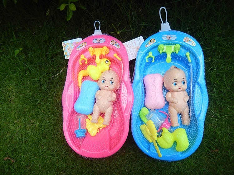 802 Bath Doll Duckling Set Bathtub Toy Children's Beach Swimming Water Play Set ht full figure
