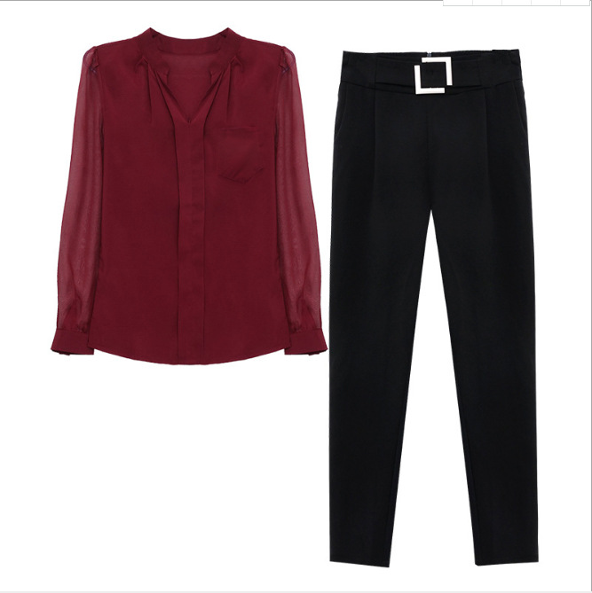 Spring and autumn new high-waisted elastic suit Harem pants, fashionable and stylish plus-size pants, loose and slimming casual pants for women Item Picture