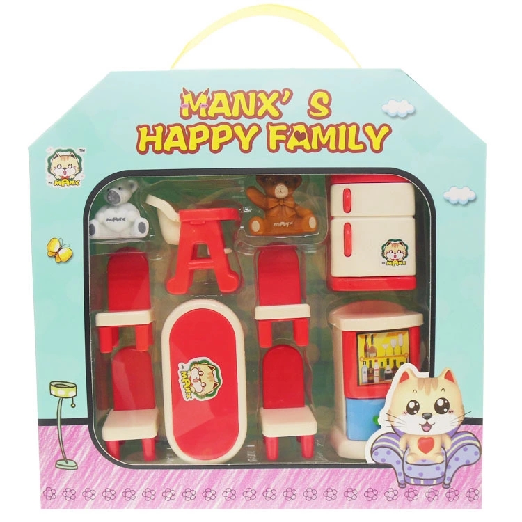 Little Bear Delicious Restaurant Furniture Scene Set, Boys and Girls play House, Educational Interactive toys, children's birthday gifts full figure